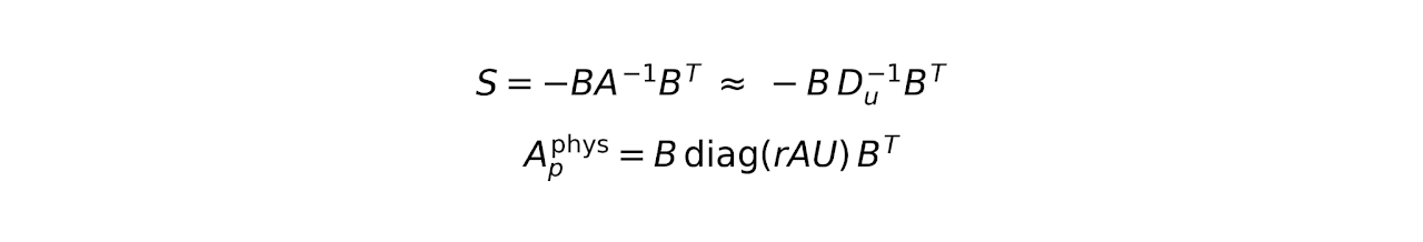SIMPLE-like Schur approximation used in NodalS